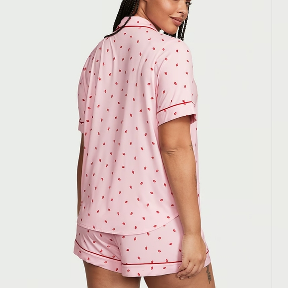 Victoria's Secret PRUCE IS FIRM Top XL Bottoms XXL in Pink Print Brand New💎 - Picture 5 of 8